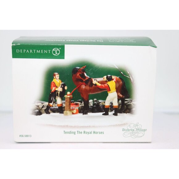 Dept 56 Dickens Village - Tending the Royal Horses - Picture 2 of 5